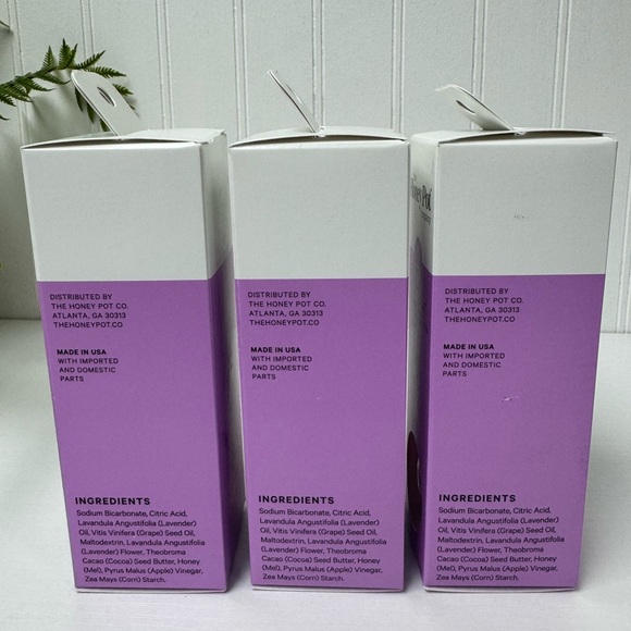 The Honey Pot Company “calming” Lavender Bath Bombs - NIB - Picture 3 of 5